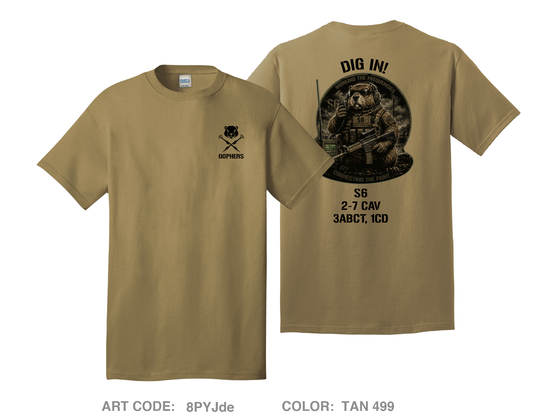 S6, 2-7 CAV Comfort Unisex Cotton SS Tee - 8PYJde