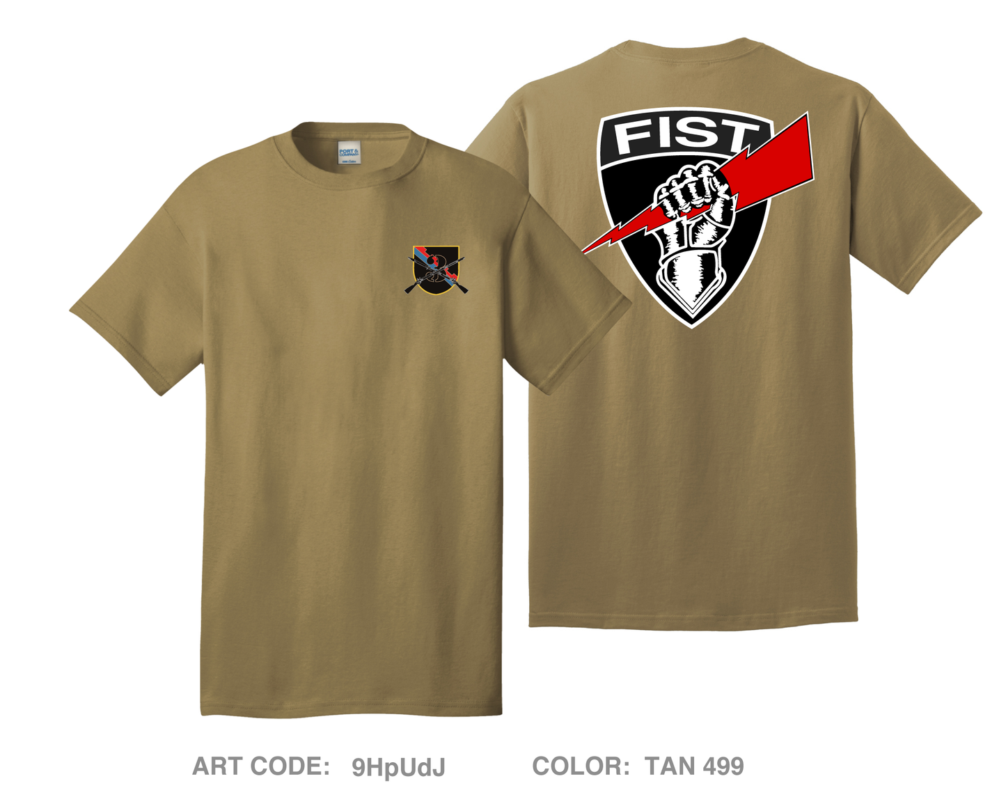 3-161 FIST Comfort Unisex Cotton SS Tee - 9HpUdJ