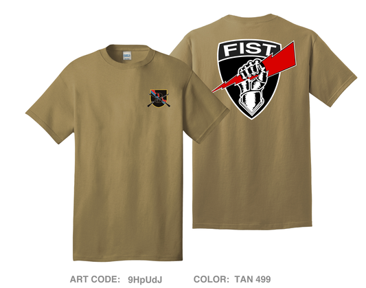 3-161 FIST Comfort Unisex Cotton SS Tee - 9HpUdJ