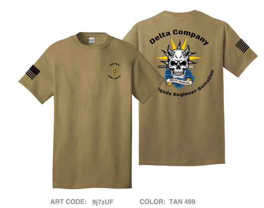 D. Co 104th BEB Comfort Unisex Cotton SS Tee - 9j7zUF