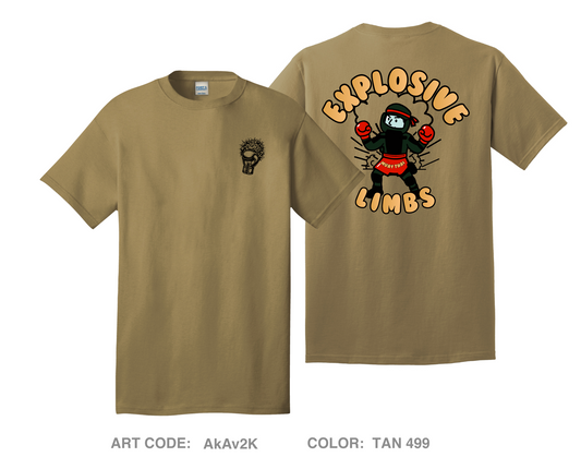 Explodive Limbs Muay Thai Comfort Unisex Cotton SS Tee - AkAv2K