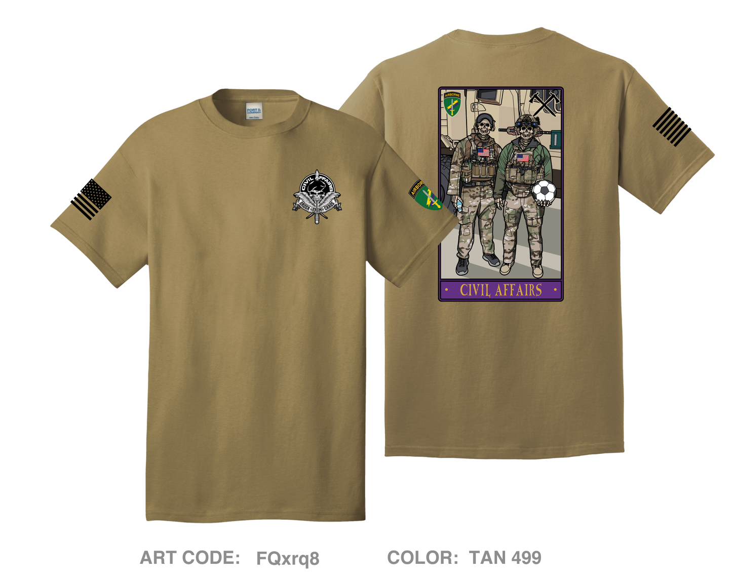 C/co 403rd CA BN Comfort Unisex Cotton SS Tee - FQxrq8
