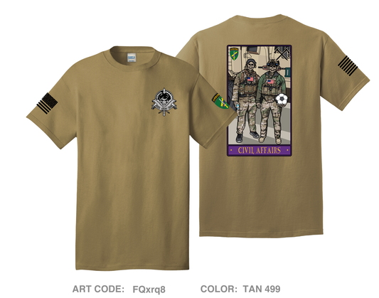 C/co 403rd CA BN Comfort Unisex Cotton SS Tee - FQxrq8