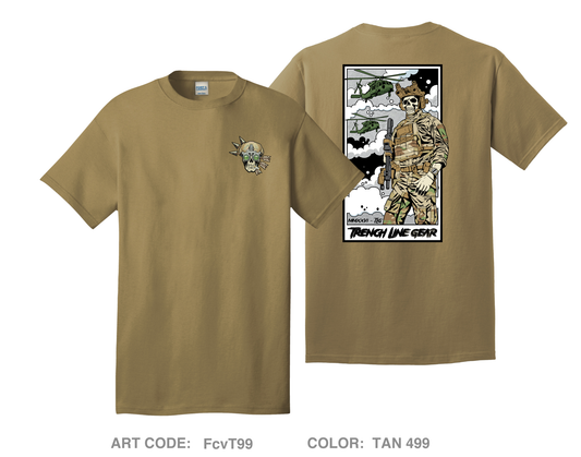 Trench Line Gear Comfort Unisex Cotton SS Tee - FcvT99