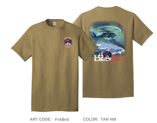 C Co 1-52nd Avn Regt Comfort Unisex Cotton SS Tee - FrABn5