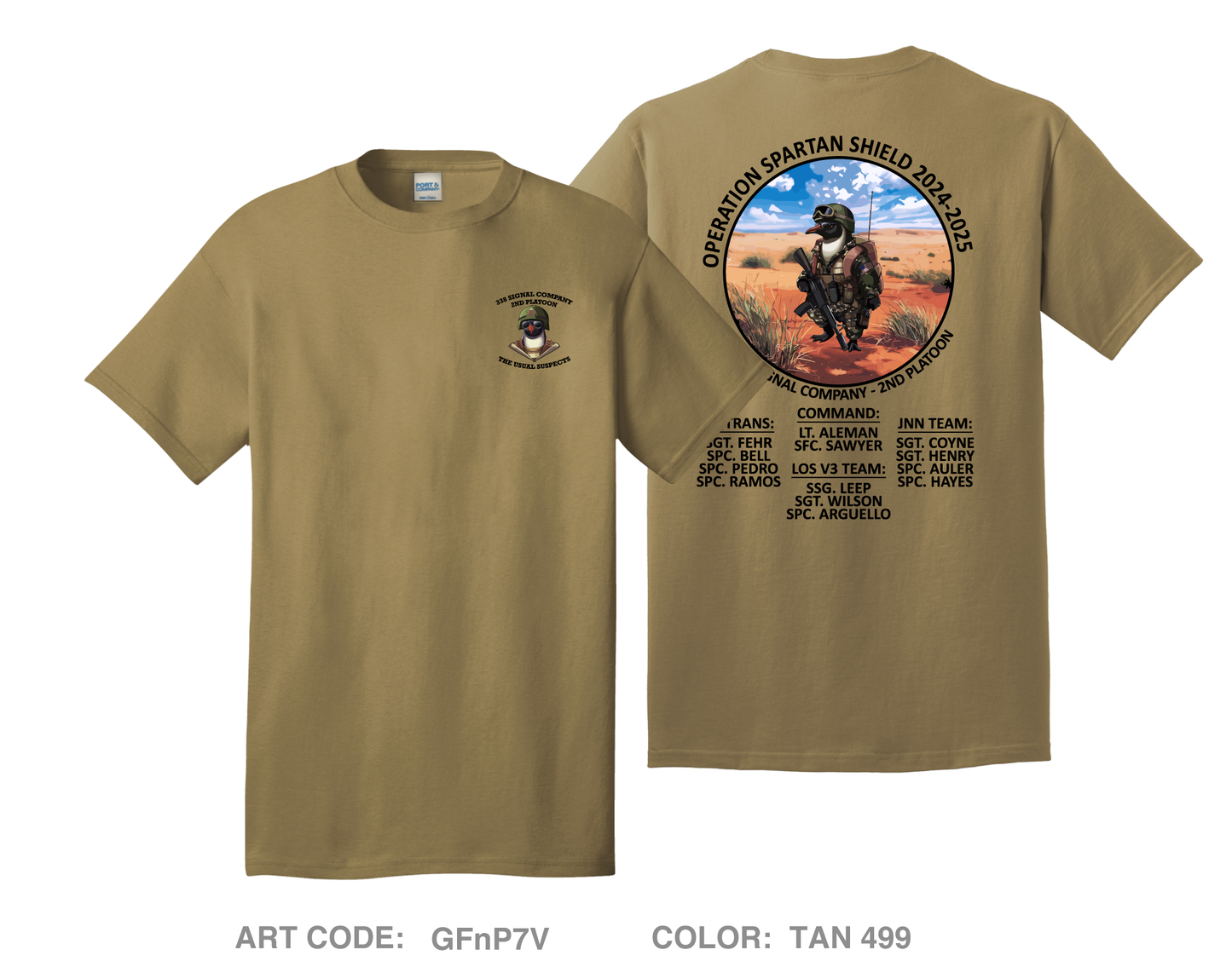 338th Signal Company Comfort Unisex Cotton SS Tee - GFnP7V