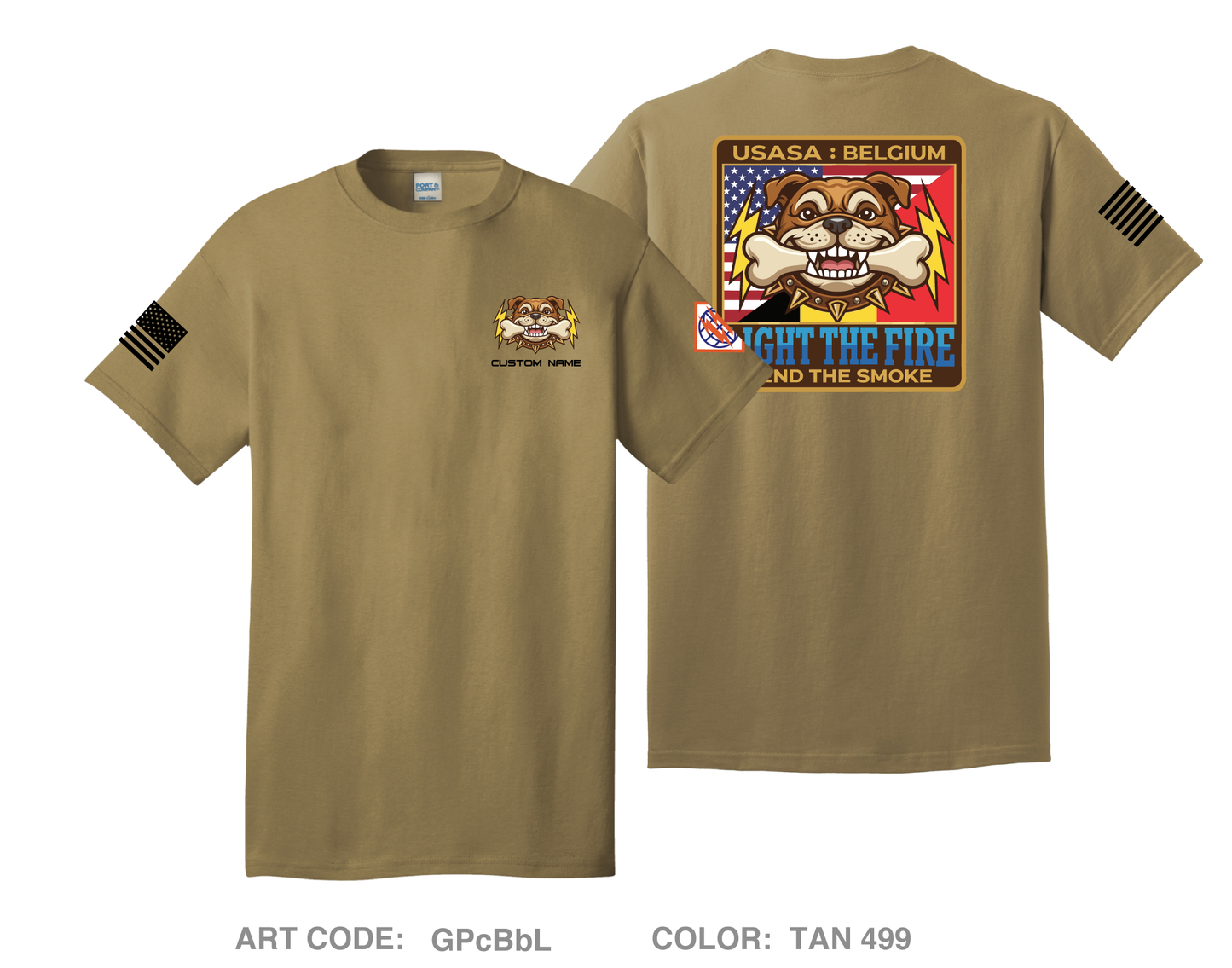 USASA-Belgium Comfort Unisex Cotton SS Tee - GPcBbL