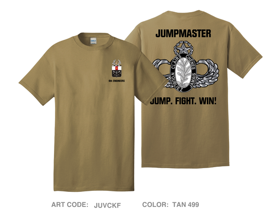 6 Engineer Battalion Fundraising Collection Comfort Unisex Cotton SS Tee - JUVCKF
