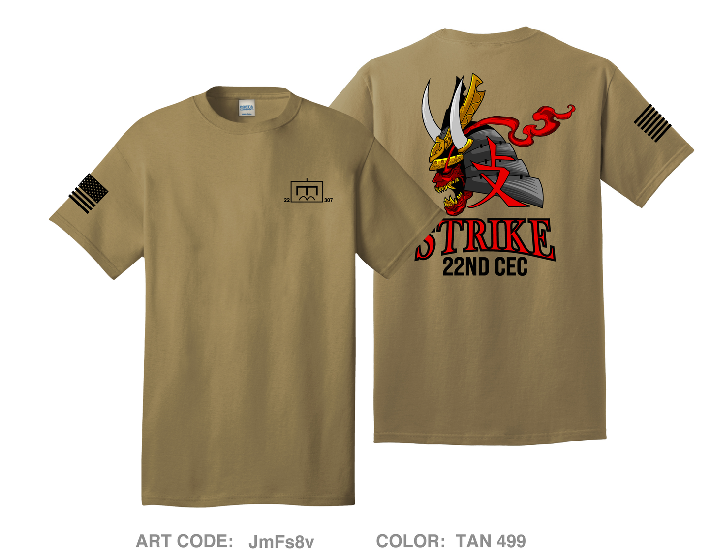 22nd CEC, 307th DEB Comfort Unisex Cotton SS Tee - JmFs8v