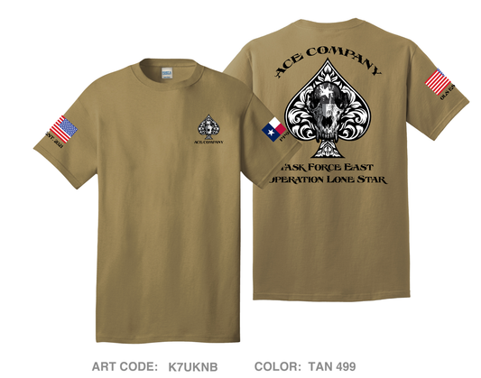 Ace Company  Comfort Unisex Cotton SS Tee - K7UKNB