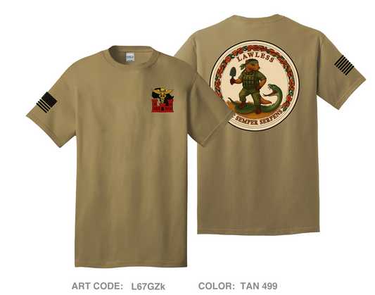 180th ESC Comfort Unisex Cotton SS Tee - L67GZk