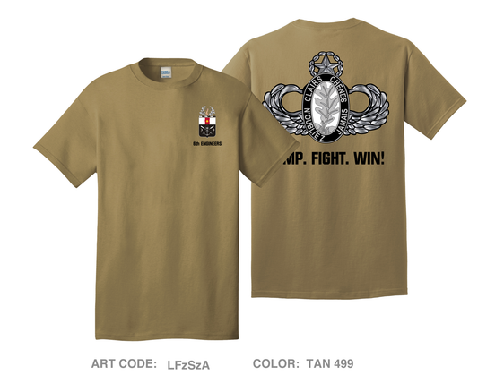 6 Engineer Battalion Fundraising Collection Comfort Unisex Cotton SS Tee - LFzSzA