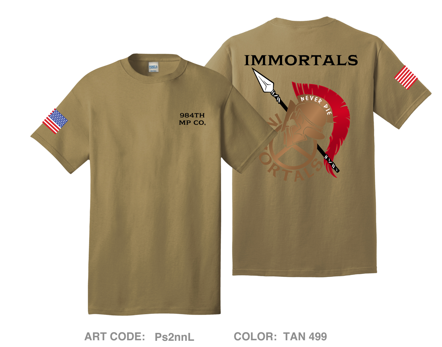 984th MP CO Comfort Unisex Cotton SS Tee - Ps2nnL