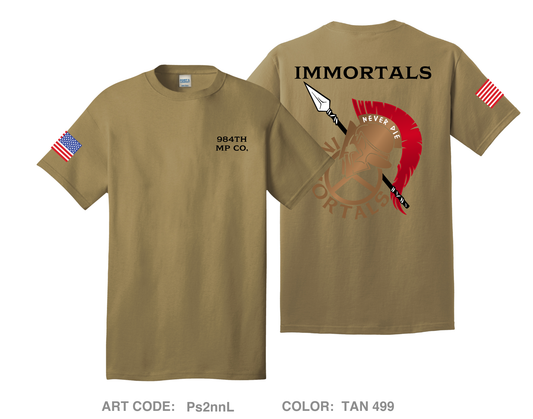 984th MP CO Comfort Unisex Cotton SS Tee - Ps2nnL
