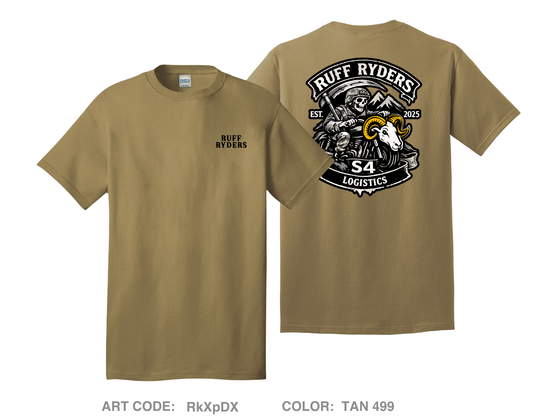 650 RSG S4 Ruff Ryders Comfort Unisex Cotton SS Tee - RkXpDX
