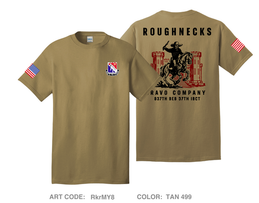 Bravo Company 837th BEB 37th IBCT Comfort Unisex Cotton SS Tee - RkrMY8