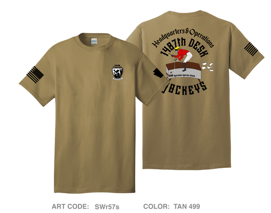 1487th Transportation Company - Headquarters/Operations Comfort Unisex Cotton SS Tee - SWr57s