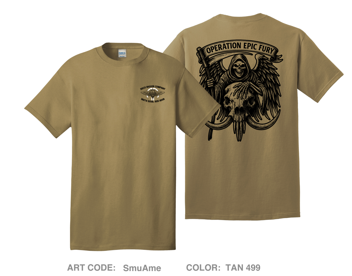 DECO Rigger Detachement Comfort Unisex Cotton SS Tee - SmuAme