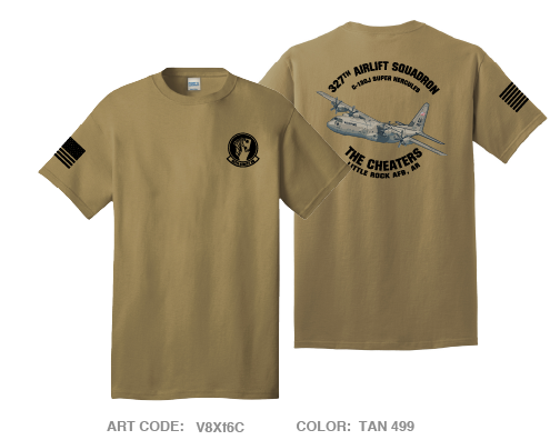 327th Airlift Squadron Comfort Unisex Cotton SS Tee - V8Xf6C