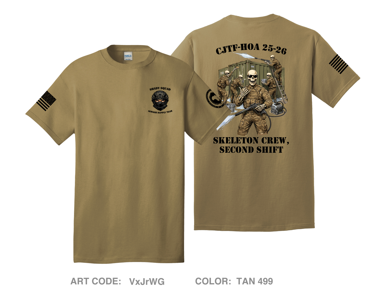 180th ESC Store 3 Comfort Unisex Cotton SS Tee - VxJrWG