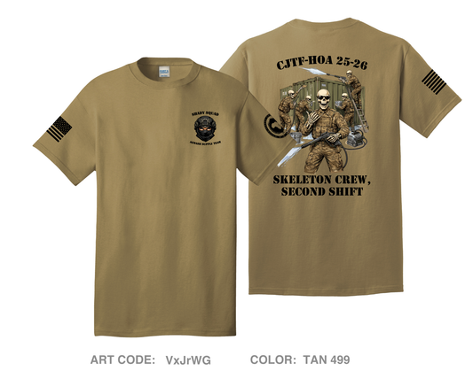 180th ESC Store 3 Comfort Unisex Cotton SS Tee - VxJrWG