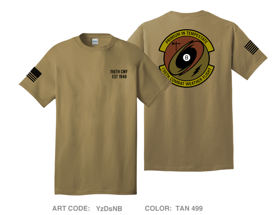 156th Combat Weather Flight Comfort Unisex Cotton SS Tee - YzDsNB