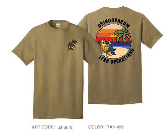 J364 USINDOPACOM Comfort Unisex Cotton SS Tee - ZFuur9