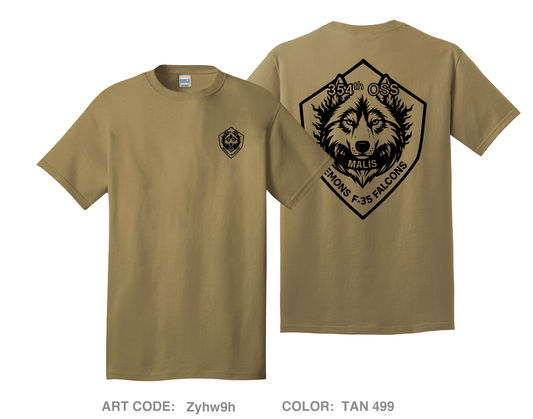 354 OSS MALIS Comfort Unisex Cotton SS Tee - Zyhw9h