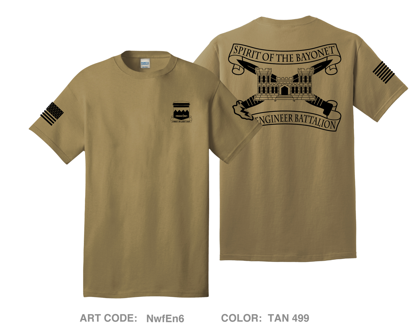 65th EN BN , Division Sustainment Brigade, 25th ID Comfort Unisex Cotton SS Tee - NwfEn6