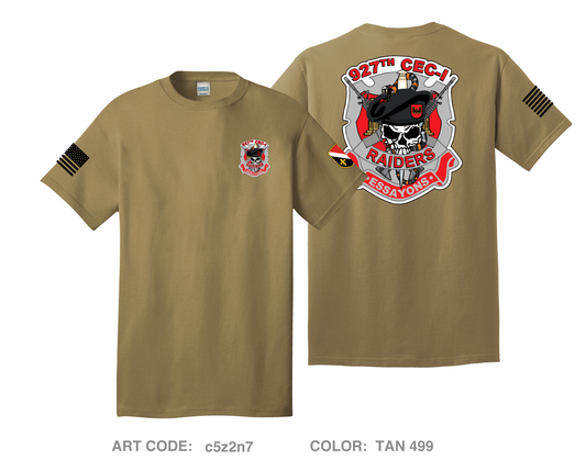 927th CEC-I Comfort Unisex Cotton SS Tee - c5z2n7