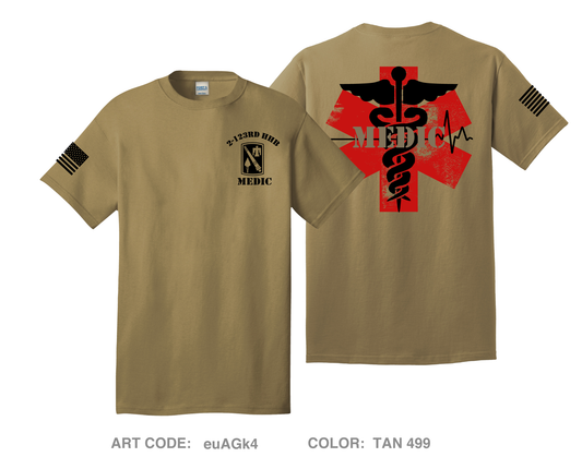 2-123rd HHB Comfort Unisex Cotton SS Tee - euAGk4