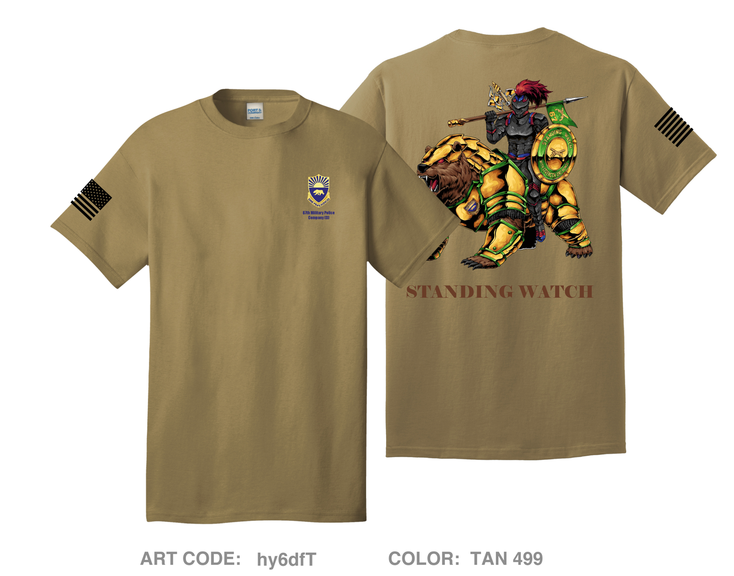 67th Military Police Company (D) Comfort Unisex Cotton SS Tee - hy6dfT