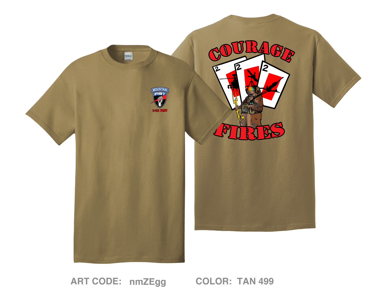 2-22 IN FIST Comfort Unisex Cotton SS Tee - nmZEgg