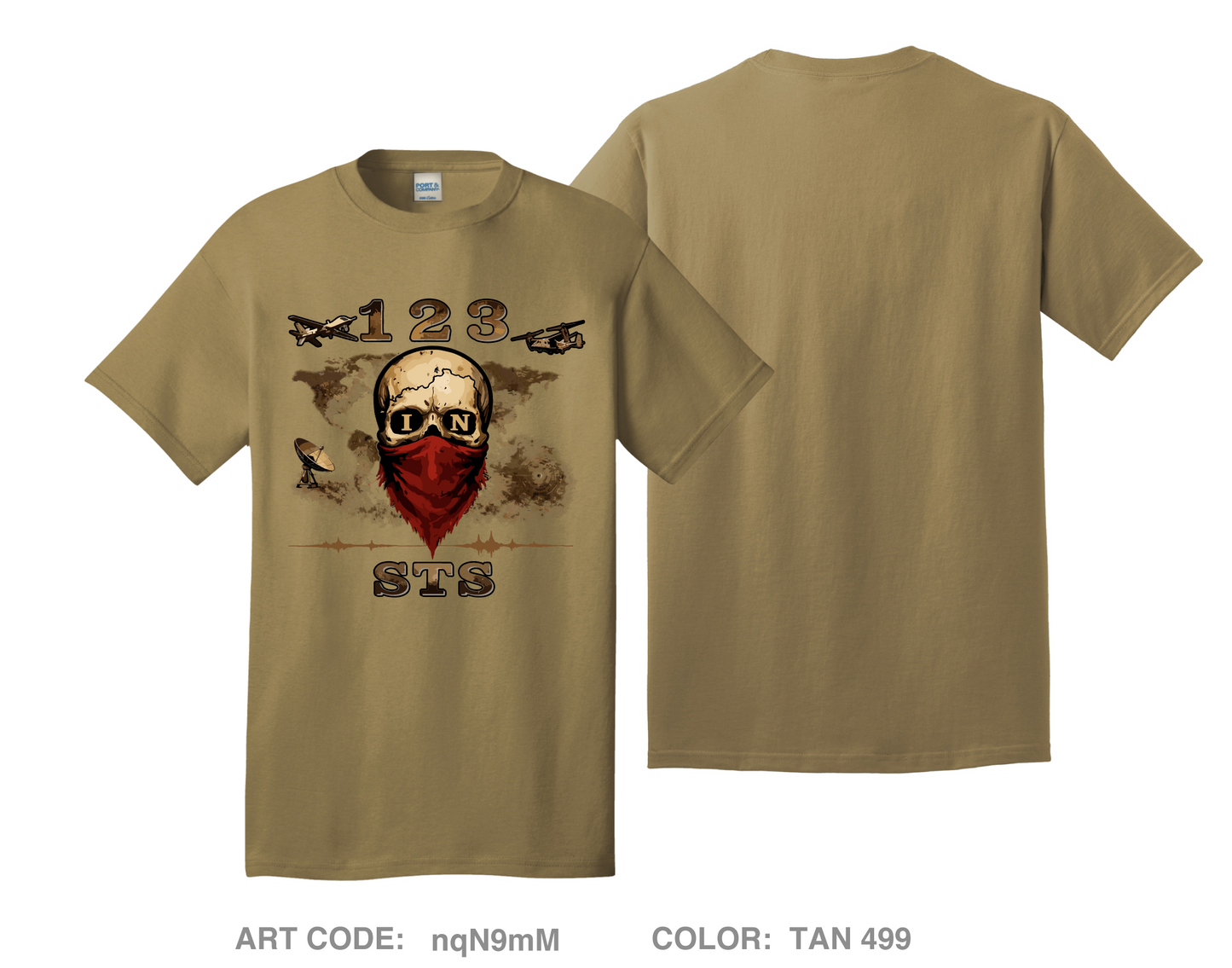 123STS IN Comfort Unisex Cotton SS Tee - nqN9mM