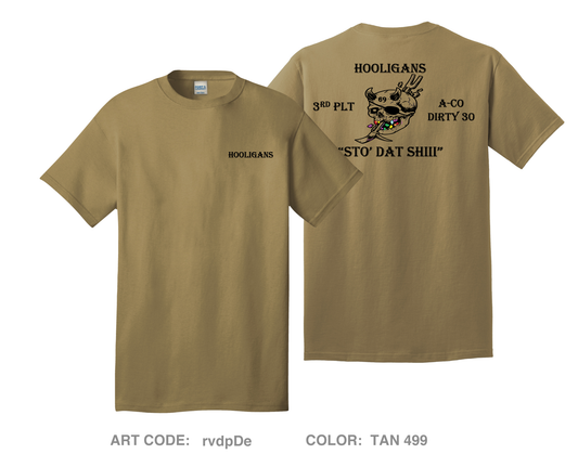 HOOLIGANS Store 1 Comfort Unisex Cotton SS Tee - rvdpDe