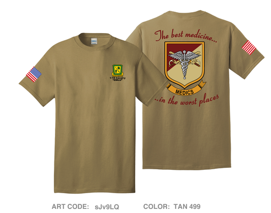 1/18 CAV Medics Comfort Unisex Cotton SS Tee - sJv9LQ