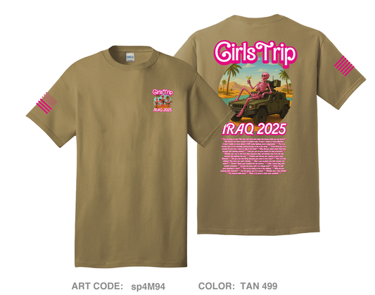 Iraq 2025 Girls Trip Comfort Unisex Cotton SS Tee - sp4M94