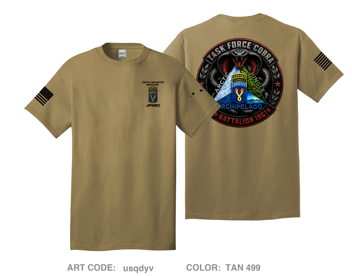4TH BN 196th IN BDE Comfort Unisex Cotton SS Tee - usqdyv
