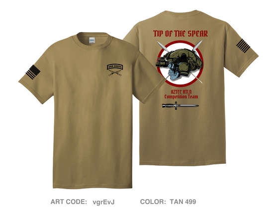 Aztec Battalion Comfort Unisex Cotton SS Tee - vgrEvJ
