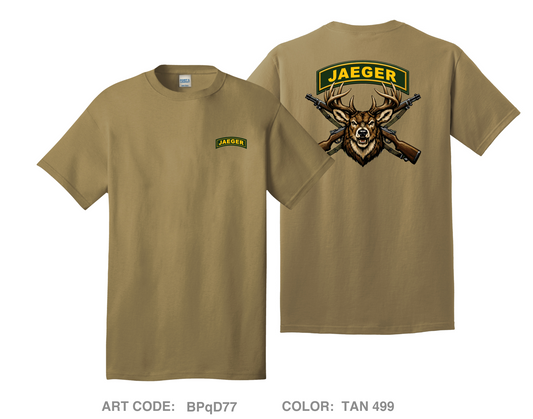 3rd Plt Bull Troop Comfort Unisex Cotton SS Tee - BPqD77
