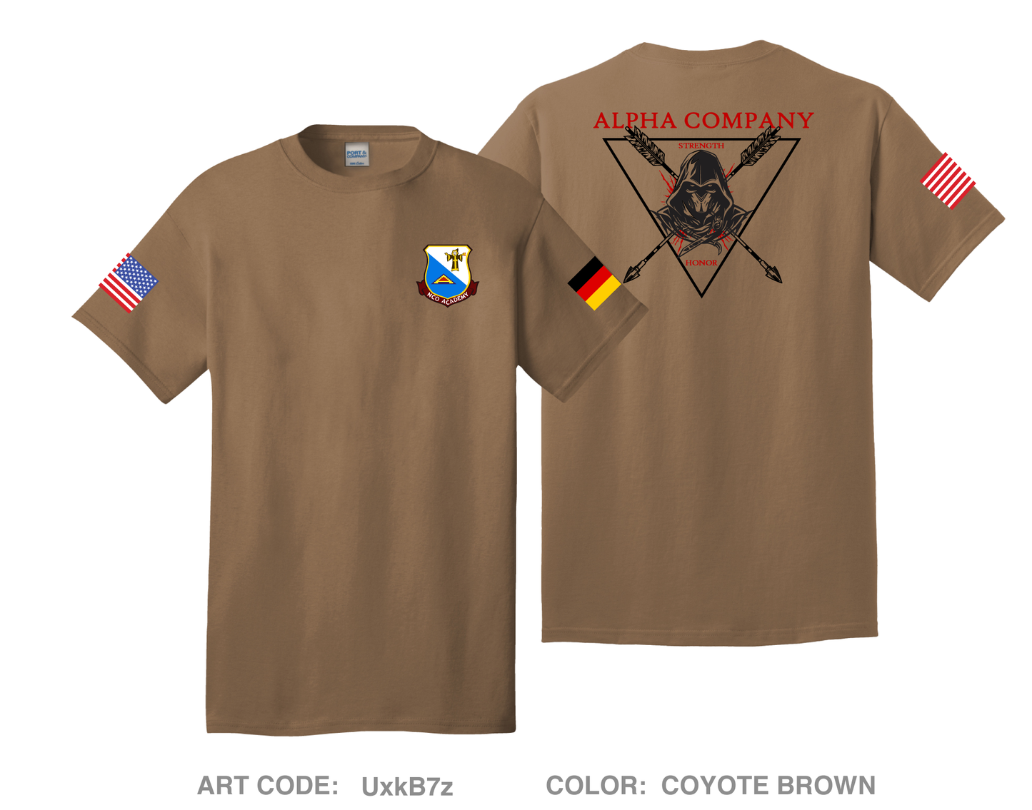 A Co, 7th NCOA Comfort Unisex Cotton SS Tee - UxkB7z