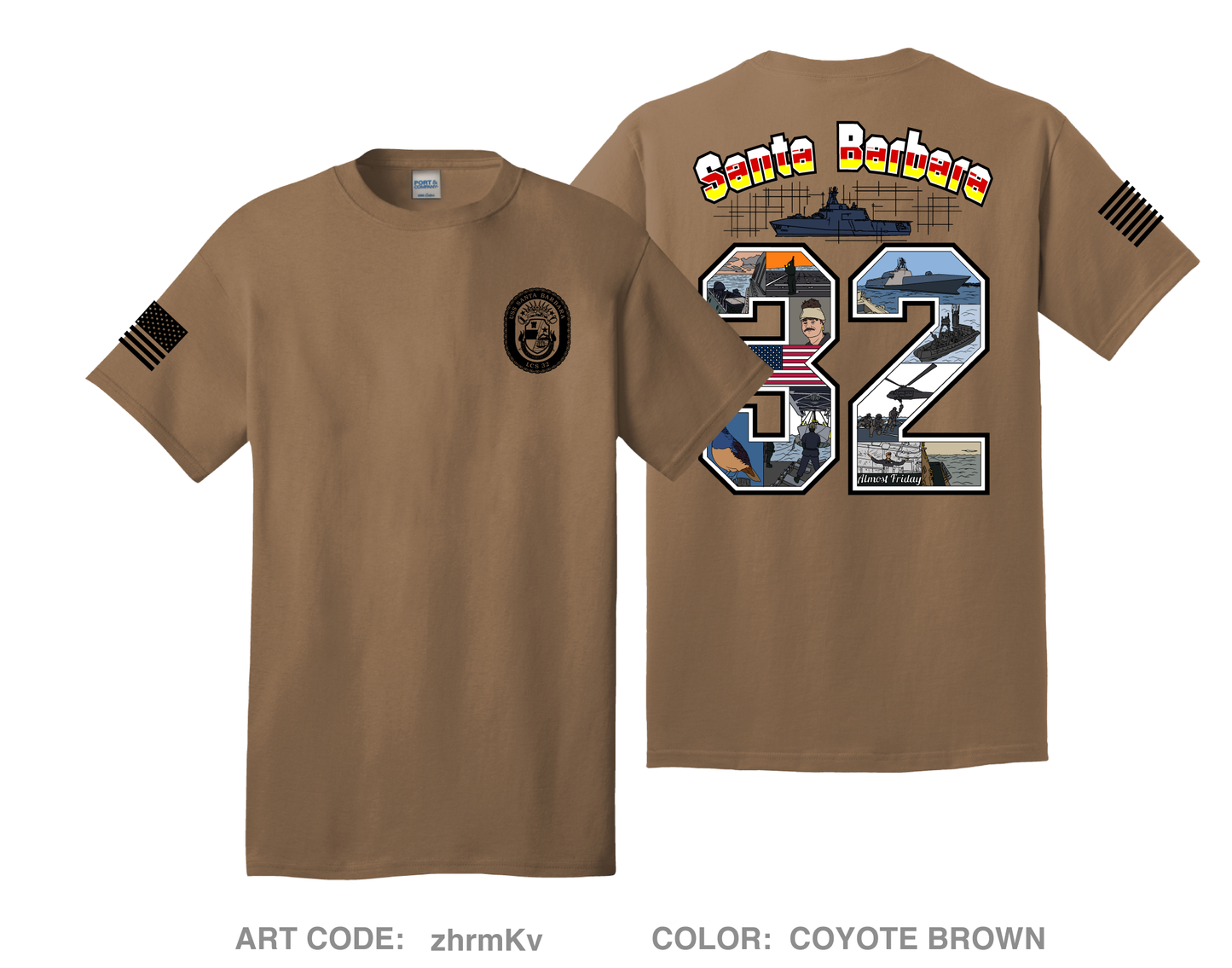 LCS 32 (Gold) Comfort Unisex Cotton SS Tee - zhrmKv Rem-per-cus