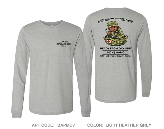 Maternal Child Health, Madigan Army Medical Center Comfort Unisex Triblend LS Tee - BAPMQv