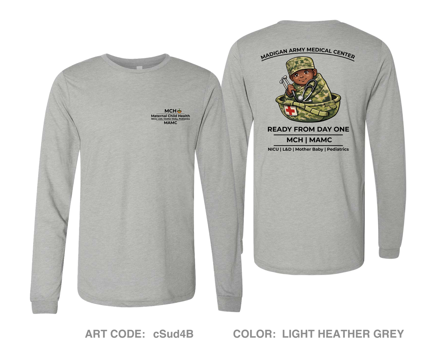 Maternal Child Health, Madigan Army Medical Center Comfort Unisex Triblend LS Tee - BAPMQv