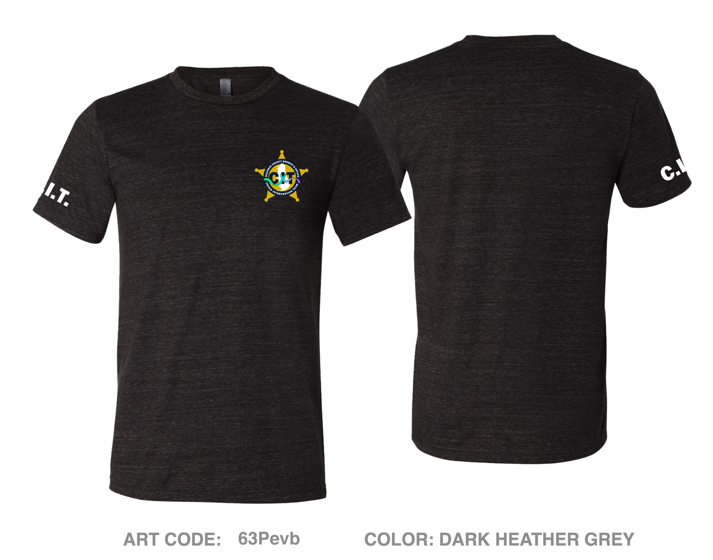 Baldwin County Sheriff’s Office Crisis Intervention Team Comfort Unisex Triblend SS Tee - 63Pevb