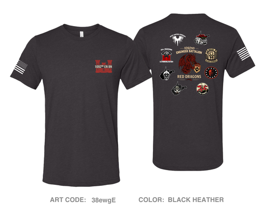 1092nd EN BN Fundraising Collection Comfort Unisex Triblend SS Tee - 38ewgE