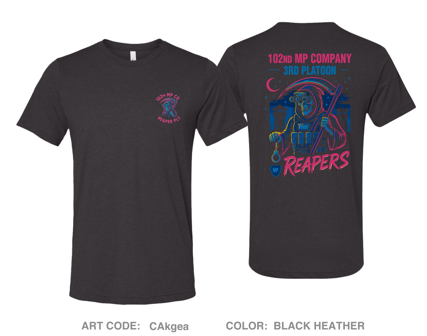 102nd MP Co Comfort Unisex Triblend SS Tee - CAkgea