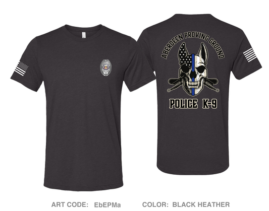 Aberdeen Proving Ground Police Department Fundraising Collection Comfort Unisex Triblend SS Tee - EbEPMa