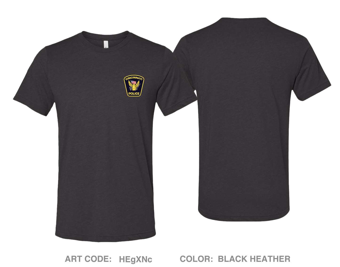 Cincinnati Police Department Store 1 Comfort Unisex Triblend SS Tee - HEgXNc