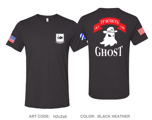 Ghost Platoon, 1st Battalion, 64th Armor Regiment, Task Force Scouts, 3rd Infantry Division Comfort Unisex Triblend SS Tee - HZcZa9
